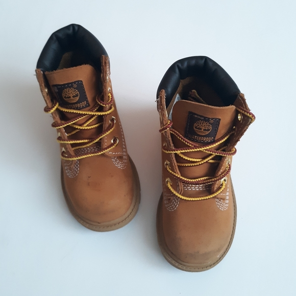 Timberland Other - Timberland Leather Boots Kids Toddler size 7